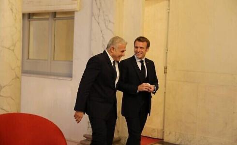 اجتماع لابيد مع ماكرون في باريس