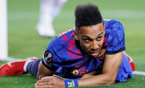 لاعب برشلونة " بيير ايميريك أوباميانج