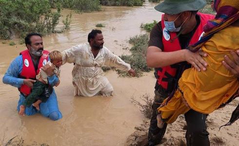 ضحايا الفيضانات في باكستان