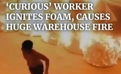 فضول عامل يتسبب بحريق ضخم في الصين