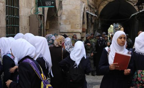 طلبة المدارس في مدينة القدس