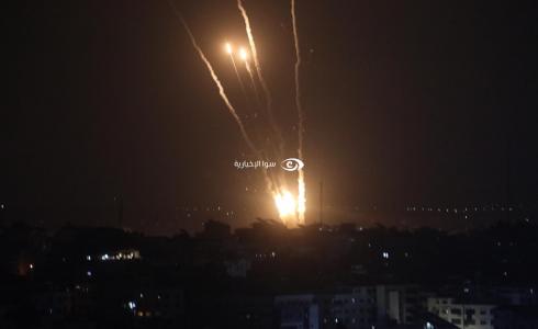 غزة اليوم بث مباشر- رشقة صواريخ تطلق من غزة صوب اسرائيل