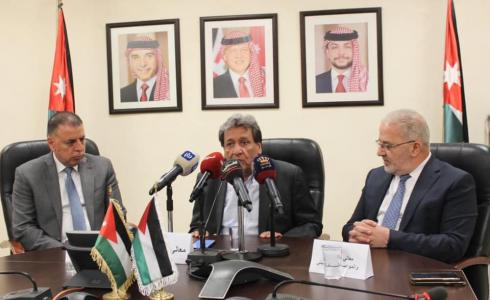 جانب من المباحثات الفلسطينية الأردنية