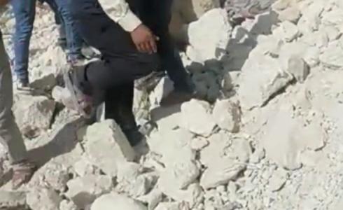 انهيار صخري جنوب الخليل