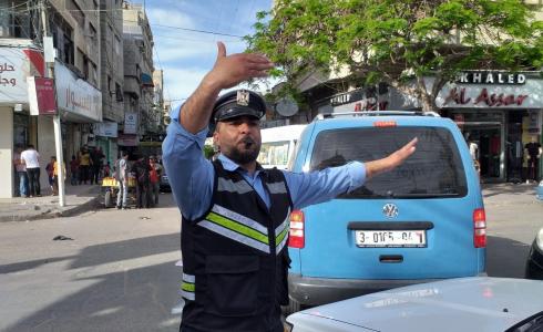شرطي مرور في قطاع غزة - ارشيف