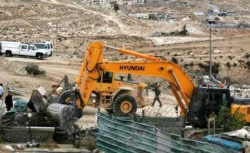 هدم الاحتلال لمنشأت فلسطينية - أرشيف.jpg