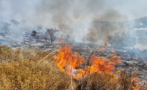 حرائق غرب القدس - توضيحية