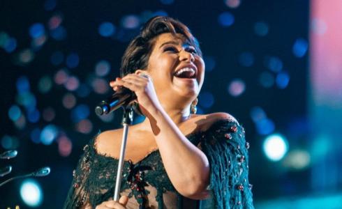 شيرين عبد الوهاب التي أصيبت بالرباط الصليبي