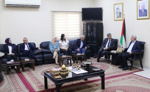 لقاء وكيل وزارة الداخلية مع محافظ قلقيلية