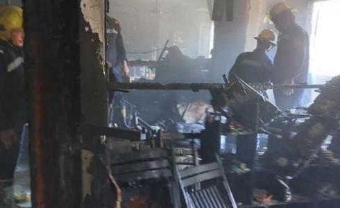 إصابة 8 فلسطينيين في حريق في بلدة طمرة