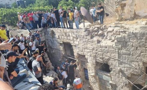 من مكان اغتيال 3 شبان في نابلس اليوم