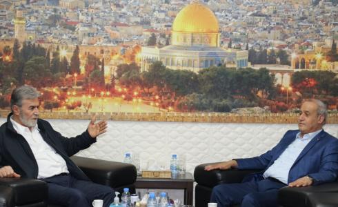 لقاء أمين عام الجهاد الإسلامي بوفد من الجبهة الشعبية