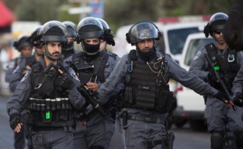 انتشار الشرطة الاسرائيلية في تل ابيب