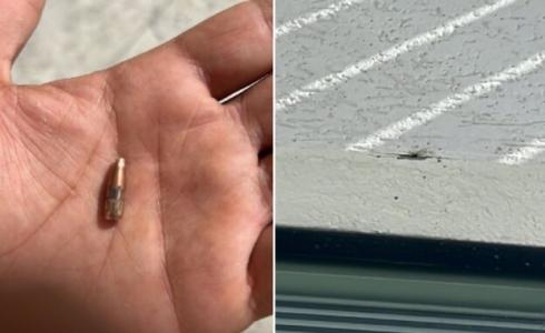 صور اصابة احد المنازل في مستوطنة كرميت