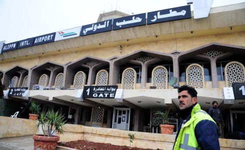 قصف إسرائيلي يستهدف مطار حلب الدولي - أرشيف