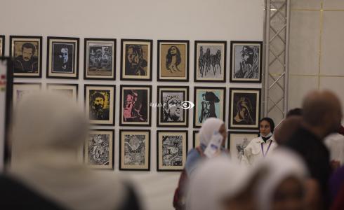 جانب من اليوم الأول لمعرض رسل في قطاع غزة
