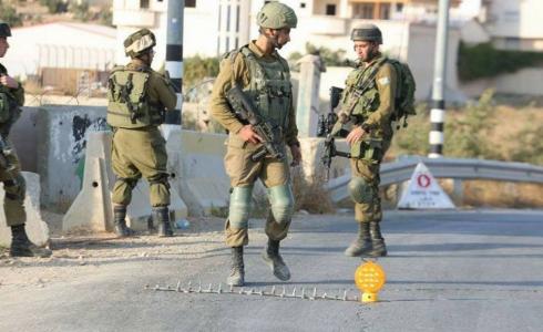 الجيش الاسرائيلي ينصب حواجز في مدينة جنين - ارشيف