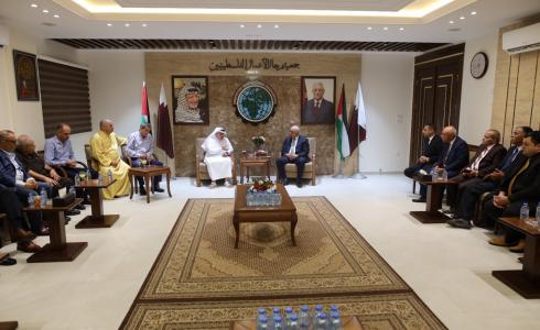 جمعية رجال الأعمال بغزة تستقبل السفير القطري محمد العمادي
