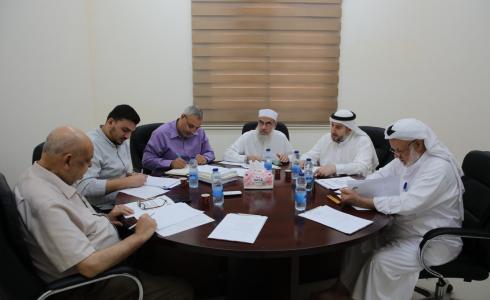 جانب من اجتماع دوري للجنة التربية والقضايا الاجتماعية في المجلس التشريعي بغزة