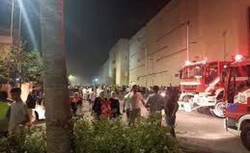 حريق ضخم في مركز تسوق بعمان