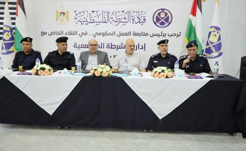 جانب من افتتاح مبانٍ أعيد إنشاءها بمدينة عرفات للشرطة