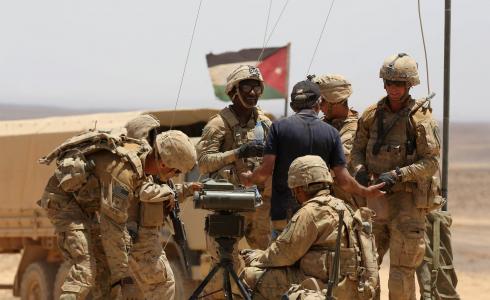 جانب من مناورات الأسد المتأهب في الأردن
