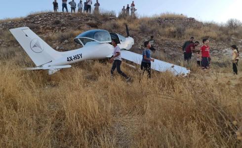 إصابة إسرائيلي إثر هبوطه اضطراريا بطائرة خفيفة قرب بيت لحم