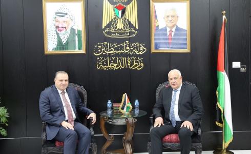 وزير الداخلية هب الريح يستقبل سفير الأردن البدور