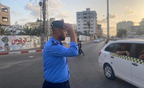 شرطي مرور في قطاع غزة