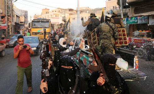 سرايا القدس تنظم عرضا عسكريا جنوب قطاع غزة