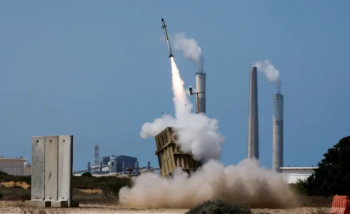 القبة الحديدية اثناء العملية الأخيرة على قطاع غزة