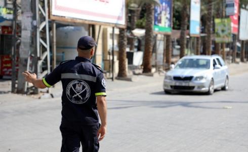 شرطي مرور في قطاع غزة