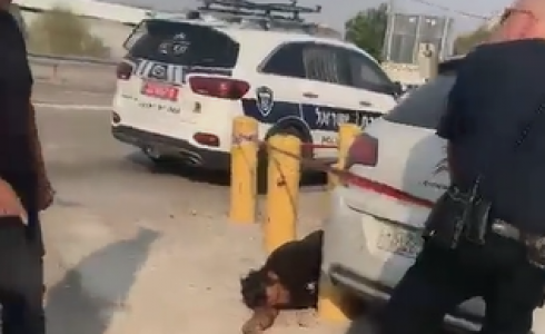 لحظة إطلاق النار على فلسطيني بزعم محاولته تنفيذ عملية دهس قرب أريحا