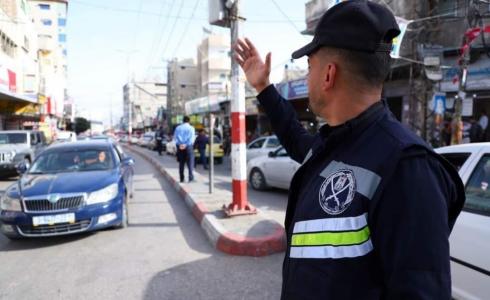 شرطي مرور في قطاع غزة
