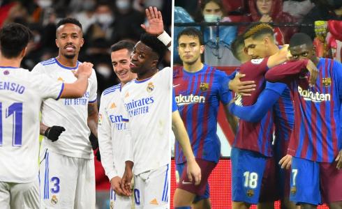 التشكيلة الرسمية لبرشلونة وريال مدريد في الكلاسيكو