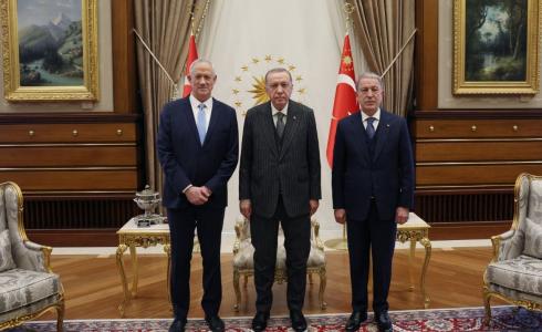 غانتس يلتقي أردوغان في أنقرة