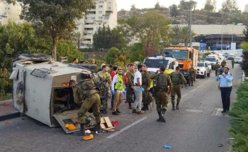 إنقلاب مركبة عسكرية إسرائيلية