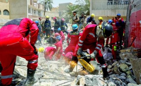 مصرع أربعة أشخاص بانهيار مبنى في العراق 