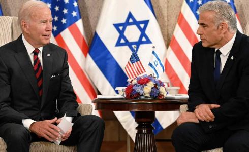 الرئيس الأميركي جو بايدن ورئيس الوزراء الإسرائيلي يائير لابيد