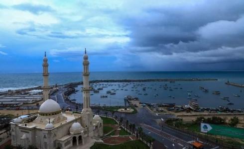 ميناء غزة في ظل أجواء غائمة - تعبيرية