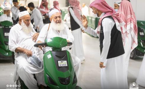 شؤون الحرمين تخصص 30 عربة كهربائية لخدمة كبار السن