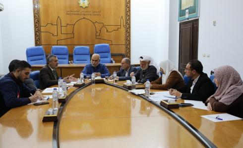 خلال اجتماع لجنة الموازنة في المجلس التشريعي بغزة