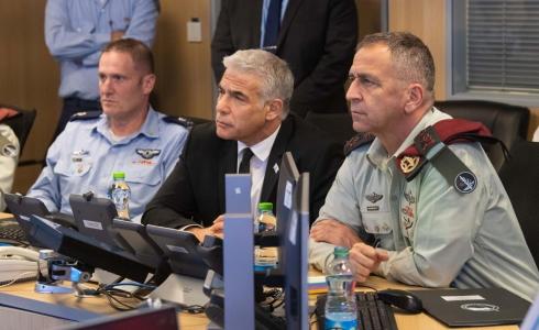 لابيد من مركز السيطرة التحت أرضي التابع لسلاح الجو الإسرائيلي