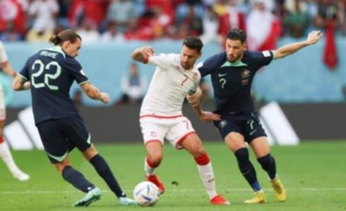 من مباراة تونس وأستراليا اليوم في كأس العالم 2022