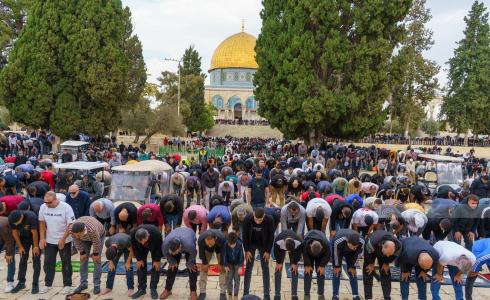 صلاة الجمعة في المسجد الأقصى المبارك
