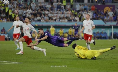 من مباراة الأرجنتين وبولندا اليوم في كأس العالم 2022