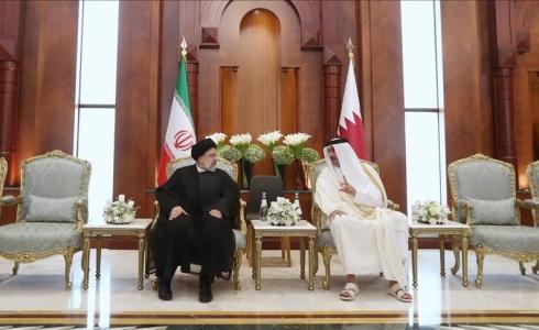 الرئيس الايراني وأمير دولة قطر.