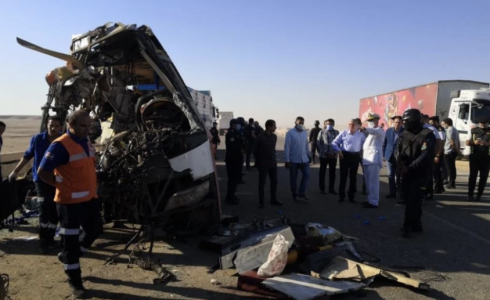 صورة من الحادث المروع بالمغرب