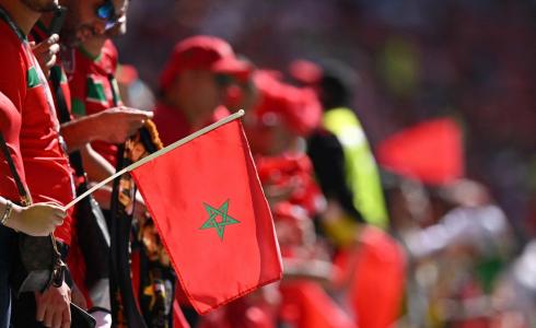 جماهير منتخب المغرب خلال مباراة كرواتيا في كأس العالم 2022
