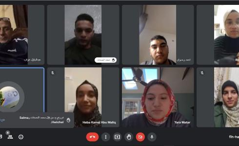 لقاء رؤساء البرلمانات الطلابية عبر Google meet
